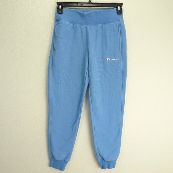 Champion Light Blue Reverse Weave Sweat Athletic Pants Men's  Small - Picture 1 of 9